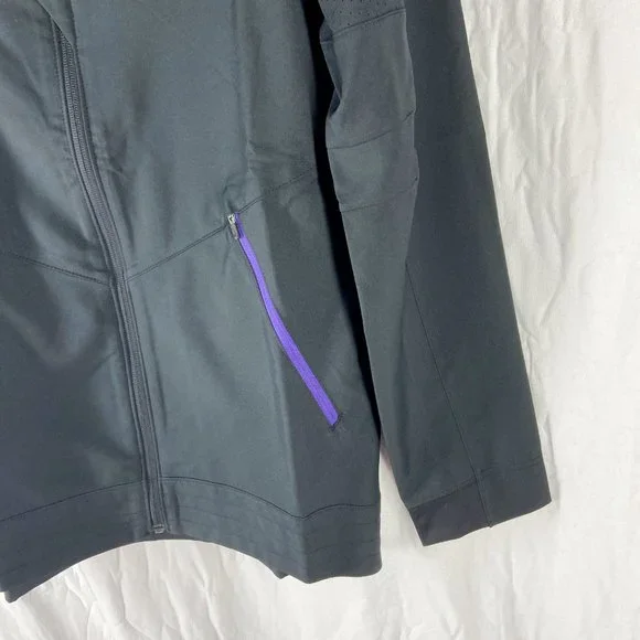Nike Mens Purple Dri-Fit Black Team Disruption Full Zip Jacket